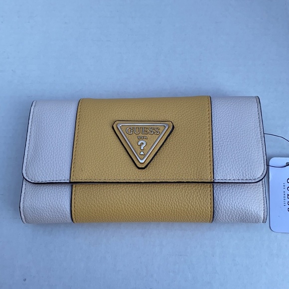 New Guess Annarita Clutch Wallet Taupe Multi - Picture 1 of 8